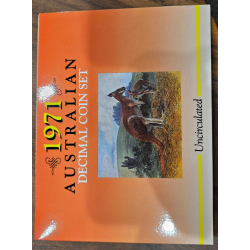 1971 Carded 6 coin Uncirculated collection - Decimal Coin Set