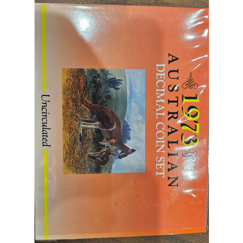 1973 Carded 6 Coin Set Uncirculated - Decimal Coin Set