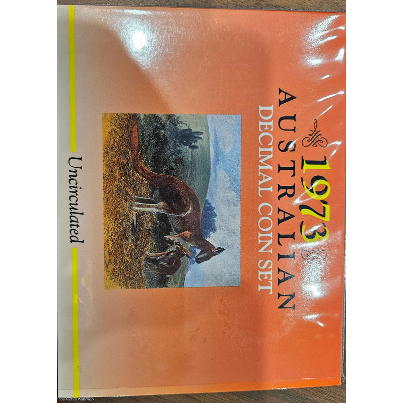 1973 Carded 6 Coin Set Uncirculated - Decimal Coin Set