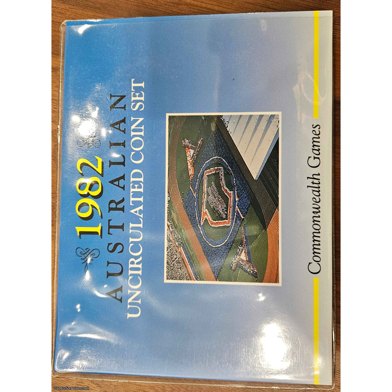 1982 Carded uncirculated 6 coins - Commonwealth Games