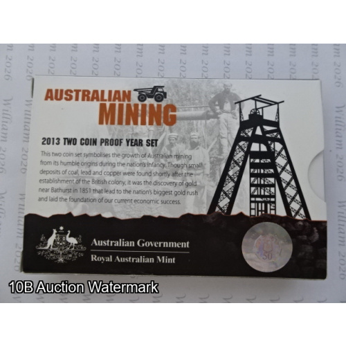2013 Australian Mining 2 Coin Proof Set