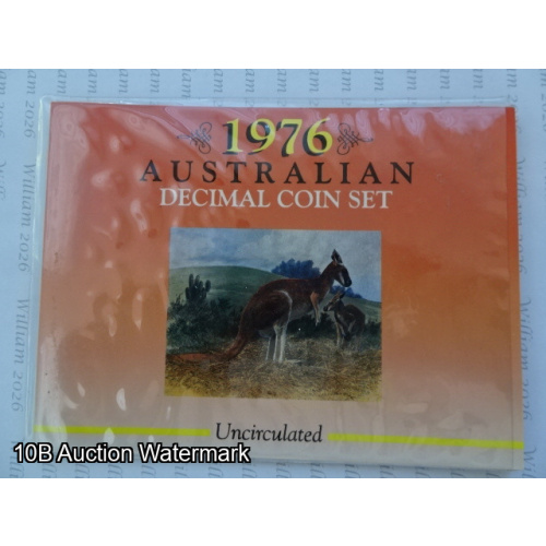 1976 Carded Australian Coin Set