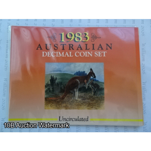 1983 Carded Australian Decimal coin set