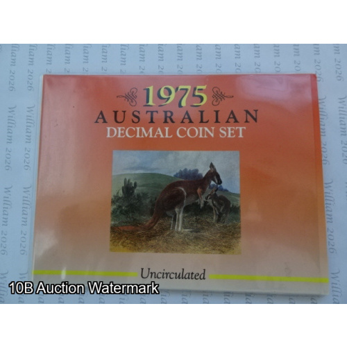 1975 Carded Australian Decimal coin set