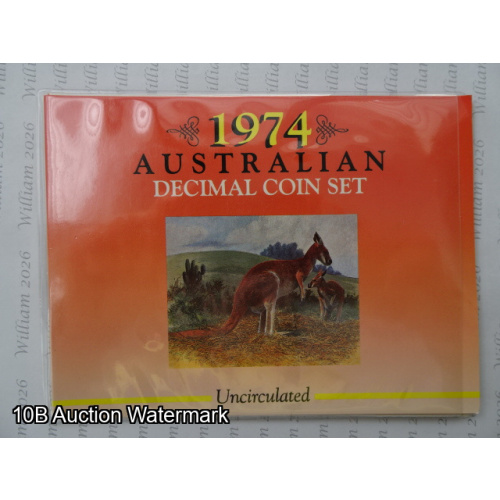 1974 Carded Australian coin set