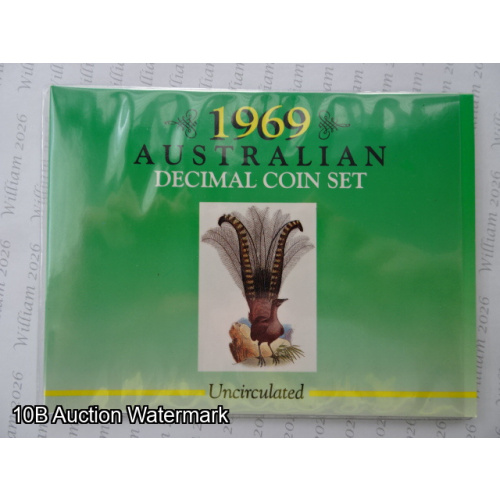 1969 Carded Australian coin set