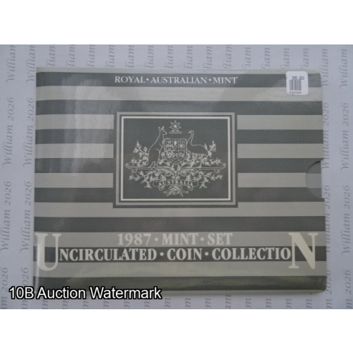 1987 Carded Australian coin set RAM