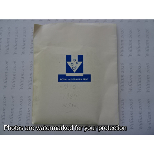 1987 10$ Silver coin,  State Series NSW