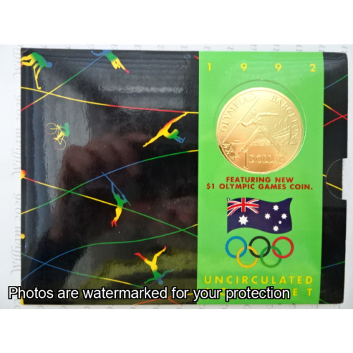 1992 6 Coin Set XXV Olympiad Barcelona