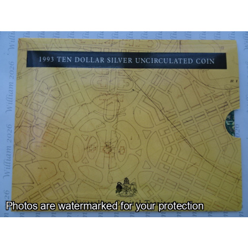 1993 $10 State Series Silver coin ACT.