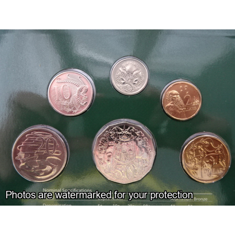 2004 Coin Set Aust Orig Decimal Coin Design
