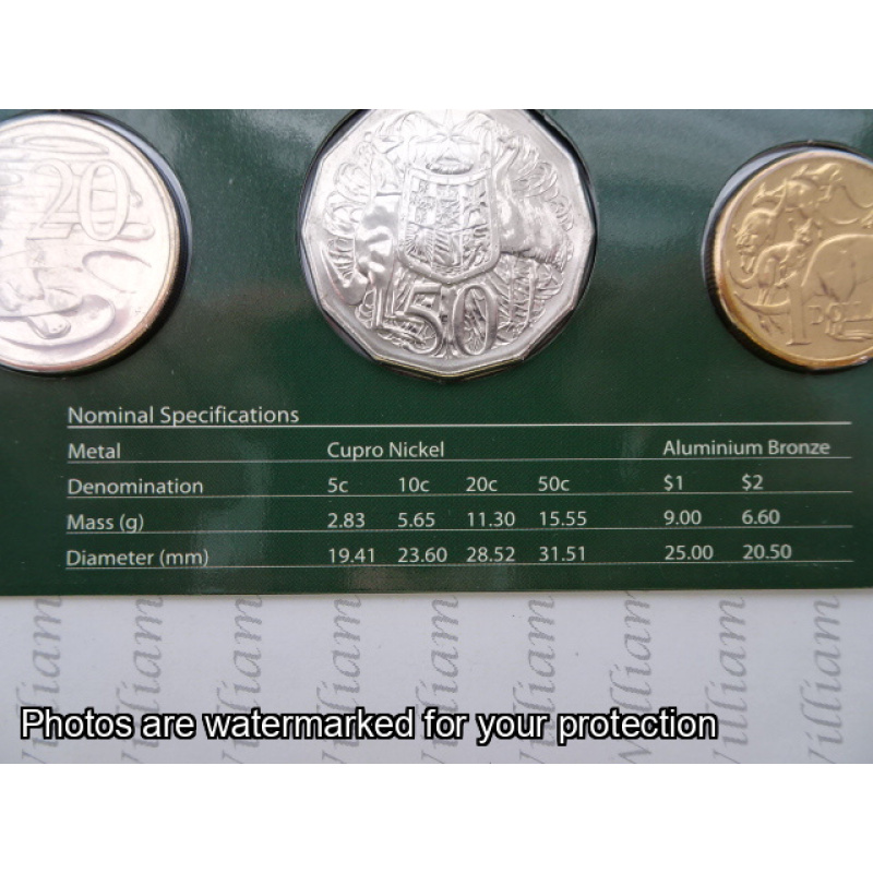 2004 Coin Set Aust Orig Decimal Coin Design
