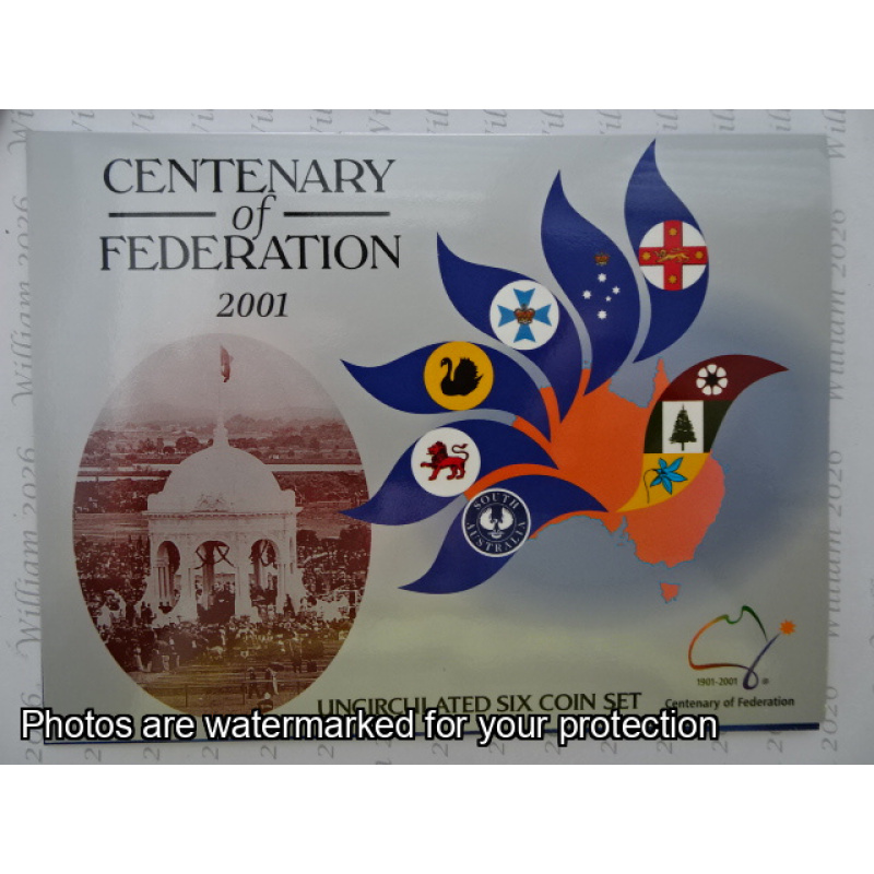 2001 6 Coin Set Federation