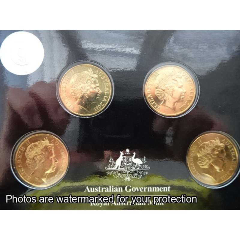 2011 Rams head Dollar 4 x $1 mint marks