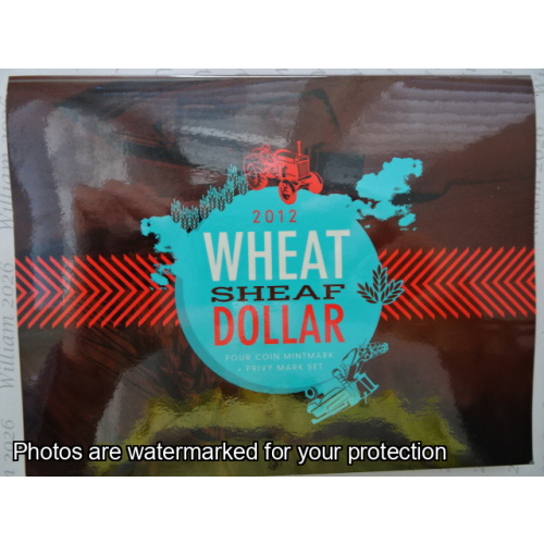 2012 4 x Wheat Sheaf $1 coins