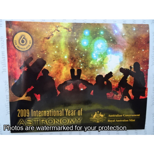 2009 6 coin set International Year of Astronomy