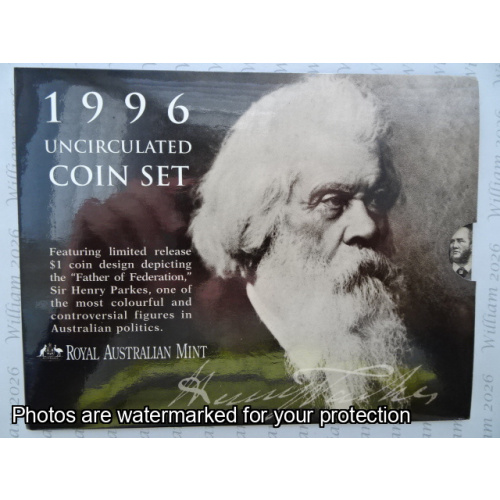 1996 Six Coin Set Sir Henry Parkes