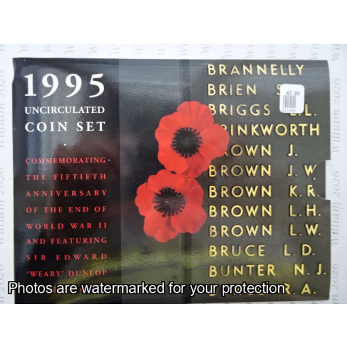 1995 Coin Set 5th Anniv. Of End of WWII