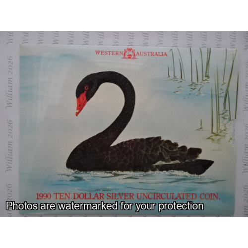 1990 $10 Coin Silver Western Australia