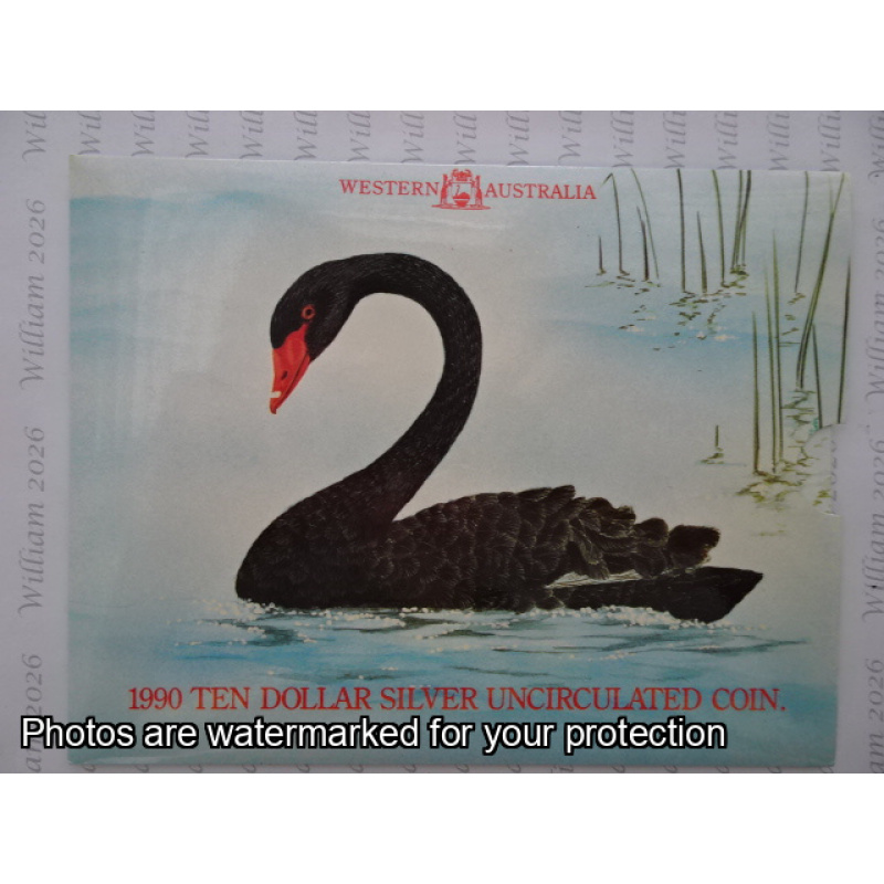 1990 $10 Coin Silver Western Australia