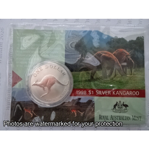 1998 Silver Kangaroo - 1 ounce $1