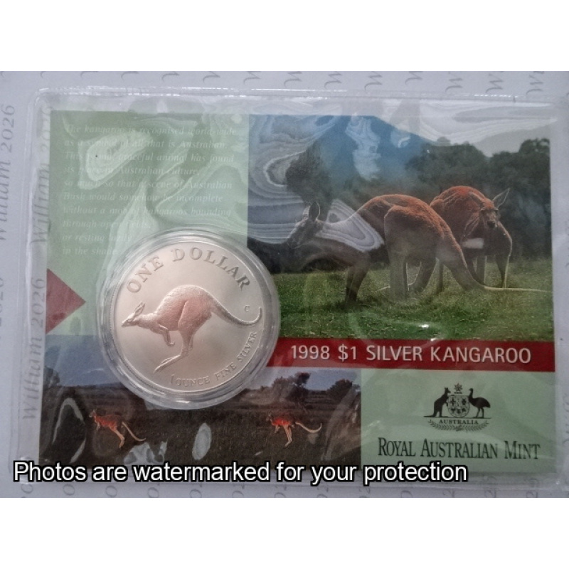 1998 Silver Kangaroo - 1 ounce $1
