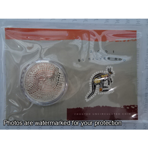 2001 Silver Kangaroo 1 Ounce $1