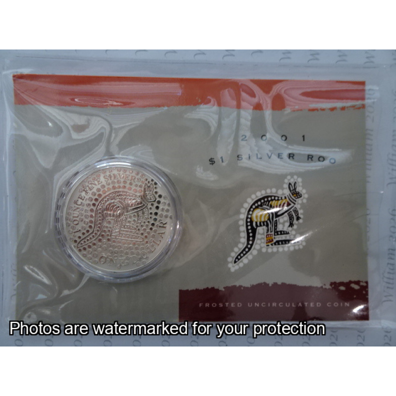 2001 Silver Kangaroo 1 Ounce $1