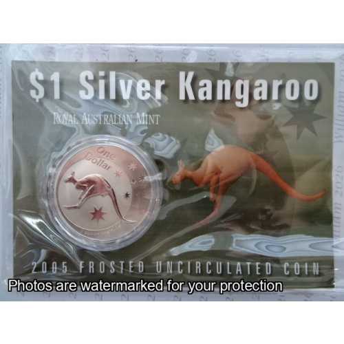 2005 Silver Kangaroo 1 Ounce $1
