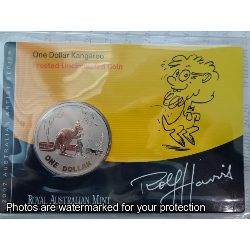 2007 $1 Frosted Uncirculated Coin - $1 Kangaroo