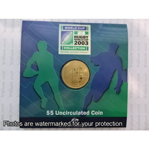 2003 $5 Rugby World Cup 2003