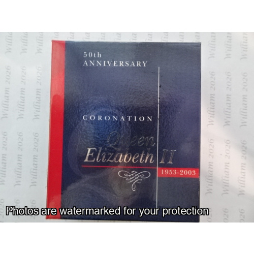 2003 50c Fine Silver QEIIR Coronation Golden Jubilee