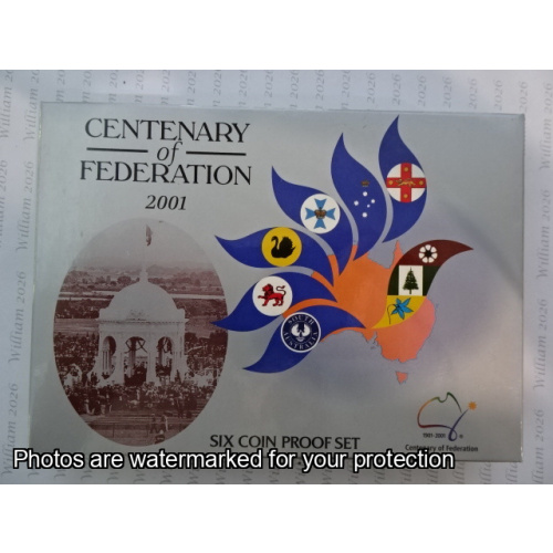 2011 6 Coin proof set Centenary of Federation