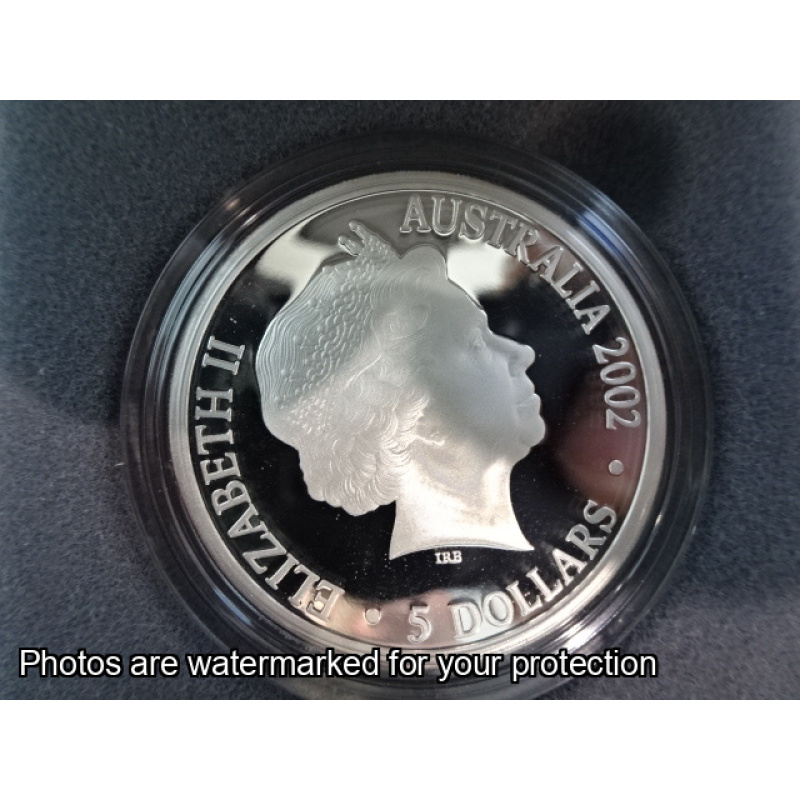 2002 $5 Fine Silver Hologram Proof Coin