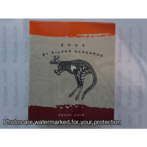 2003 Silver Kangaroo $1 Proof Coin