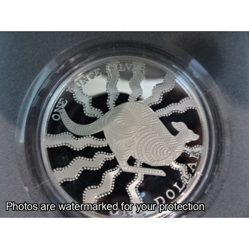 2002 Silver Kangaroo 1 ounce $1 Coin Fine Proof Coin