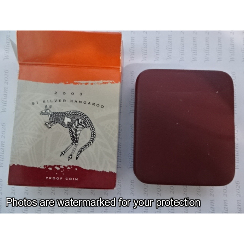 2003 Silver Kangaroo - 1 Ounce Proof Coin $1