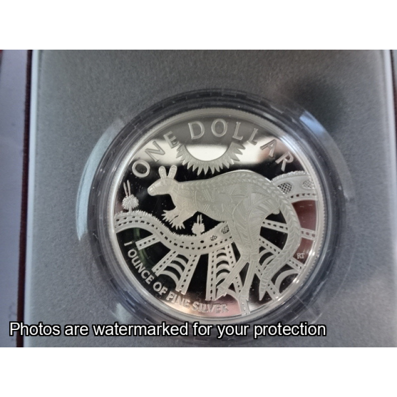 2003 Silver Kangaroo - 1 Ounce Proof Coin $1