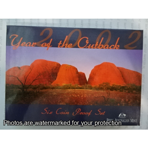 2002 Set of 6 proof coins - Year of the Outback