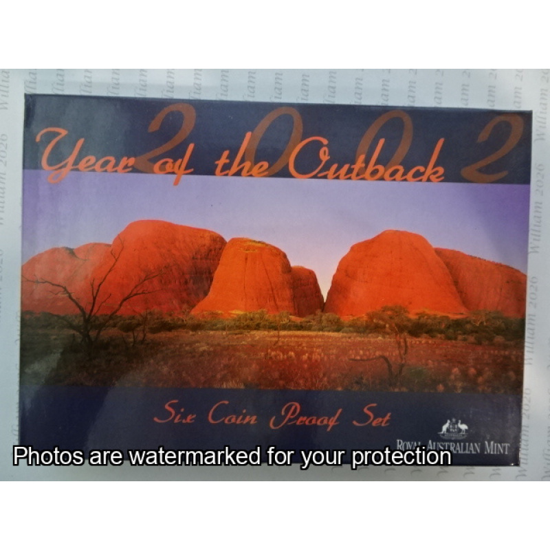 2002 Set of 6 proof coins - Year of the Outback