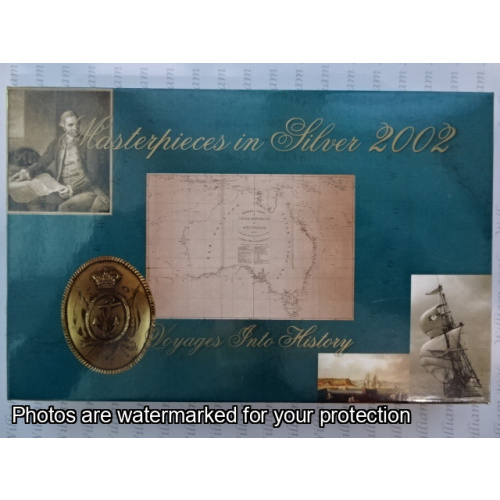 2002 Masterpieces in Silver 4 x $5 Silver Coins