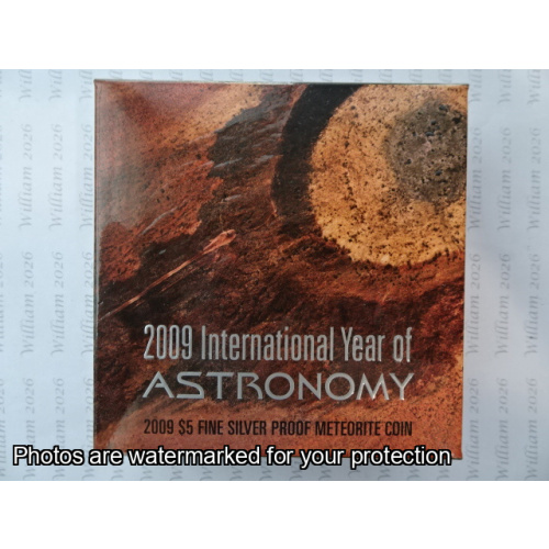 2009 $5 Fine Silver Proof Coin International Year of Astronomy