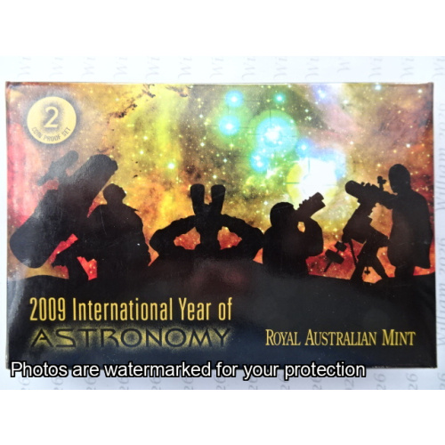 2009 2 coin set International Year of Astronomy