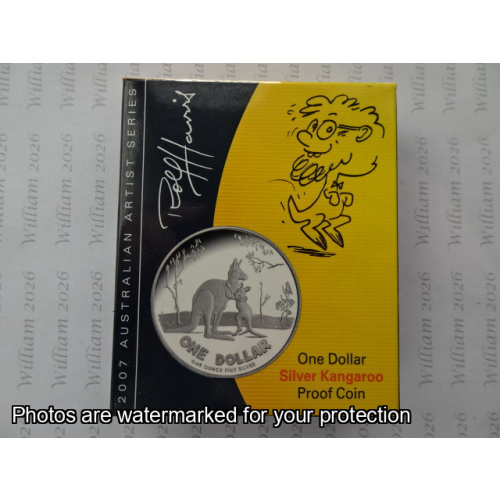 2007 $1 Proof coin - Australian Artists Rolf Harris