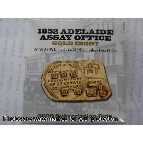 2009 $1  Subscription Coin - 1852 Adelaide Assay Office