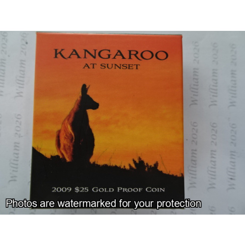 2009 Kangaroo at Sunset Gold Coin