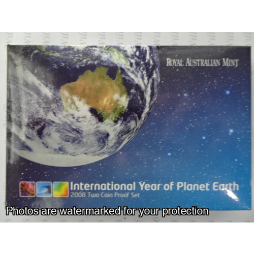 2008 2 coin Proof Set International Year of Planet Earth