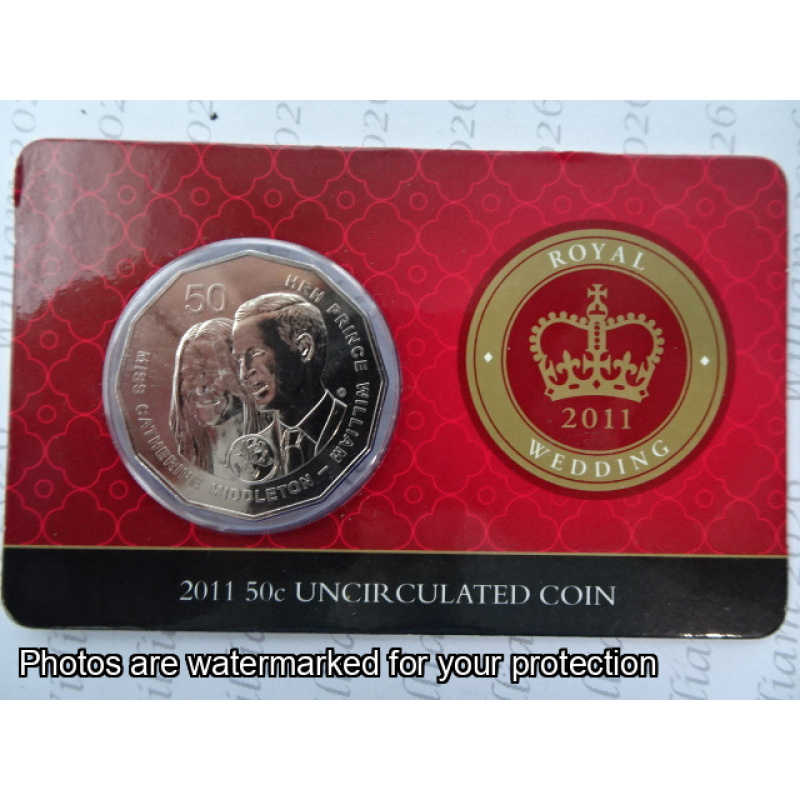 2011 50c Royal Wedding Uncirculated Coin