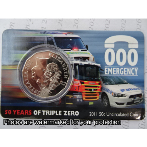 2011 50c Fifty Years of Triple Zero
