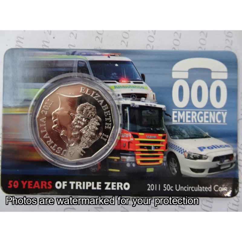 2011 50c Fifty Years of Triple Zero